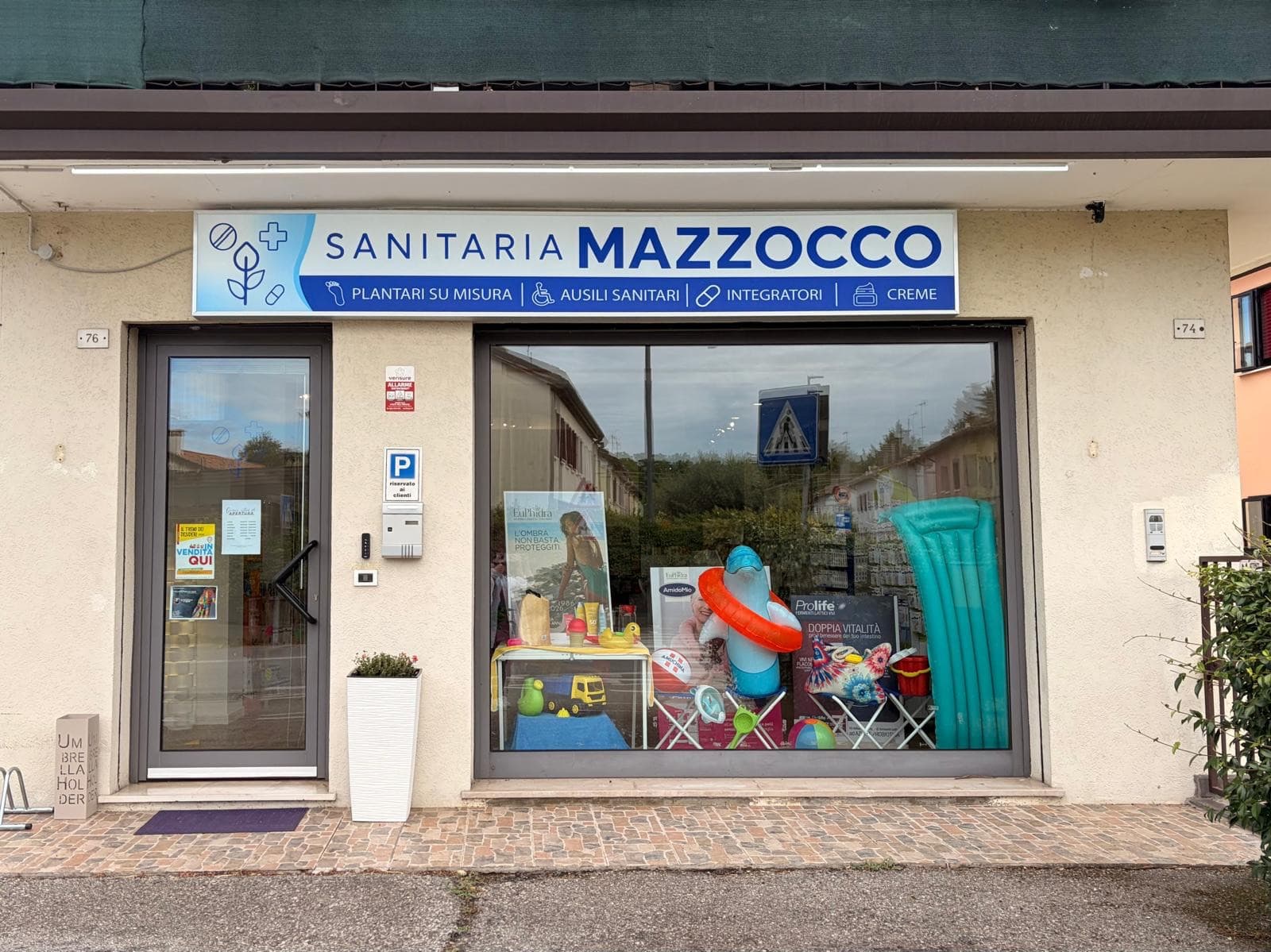 Esterno della Sanitaria Mazzocco a Treviso